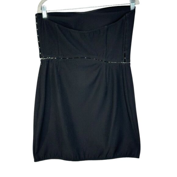 Anna October Black Wave Mini Dress  | Size L - Picture 5 of 13